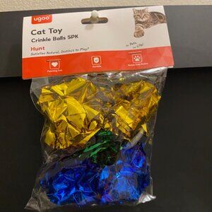 ugoo: Cat Toy Crinkle Balls 5 pack (HUNT)